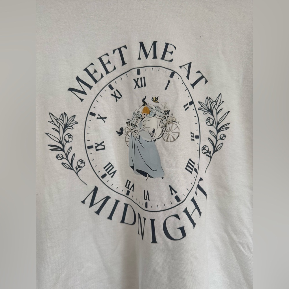 White Short Sleeve Tee Cinderella/Taylor Swift Mash Up Tee - Picture 2 of 2